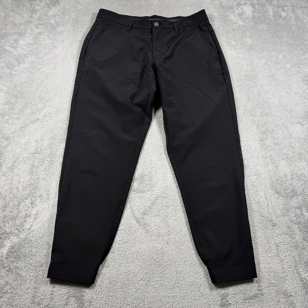 Primo‎ Golf Jogger Pants Mens 31 Short Black Ankle Zip Performance Stretch
